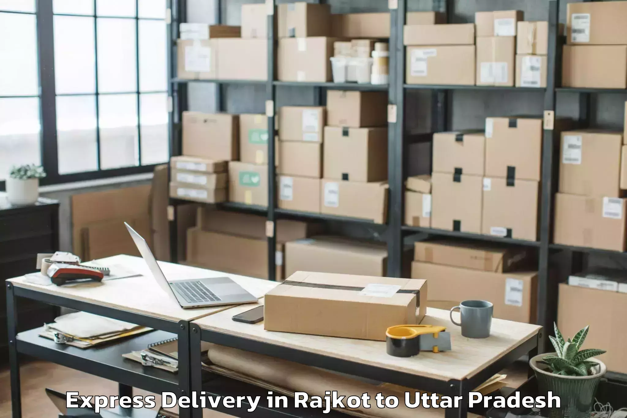 Discover Rajkot to Mathura Express Delivery